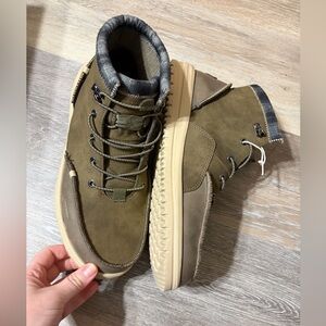 New without tags Hey Dude Men's Khaki and Beige Boots
